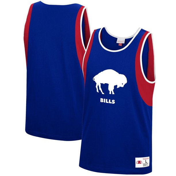 Buffalo Bills Mitchell & Ness Matchup Historic Logo Tank Top - Royal