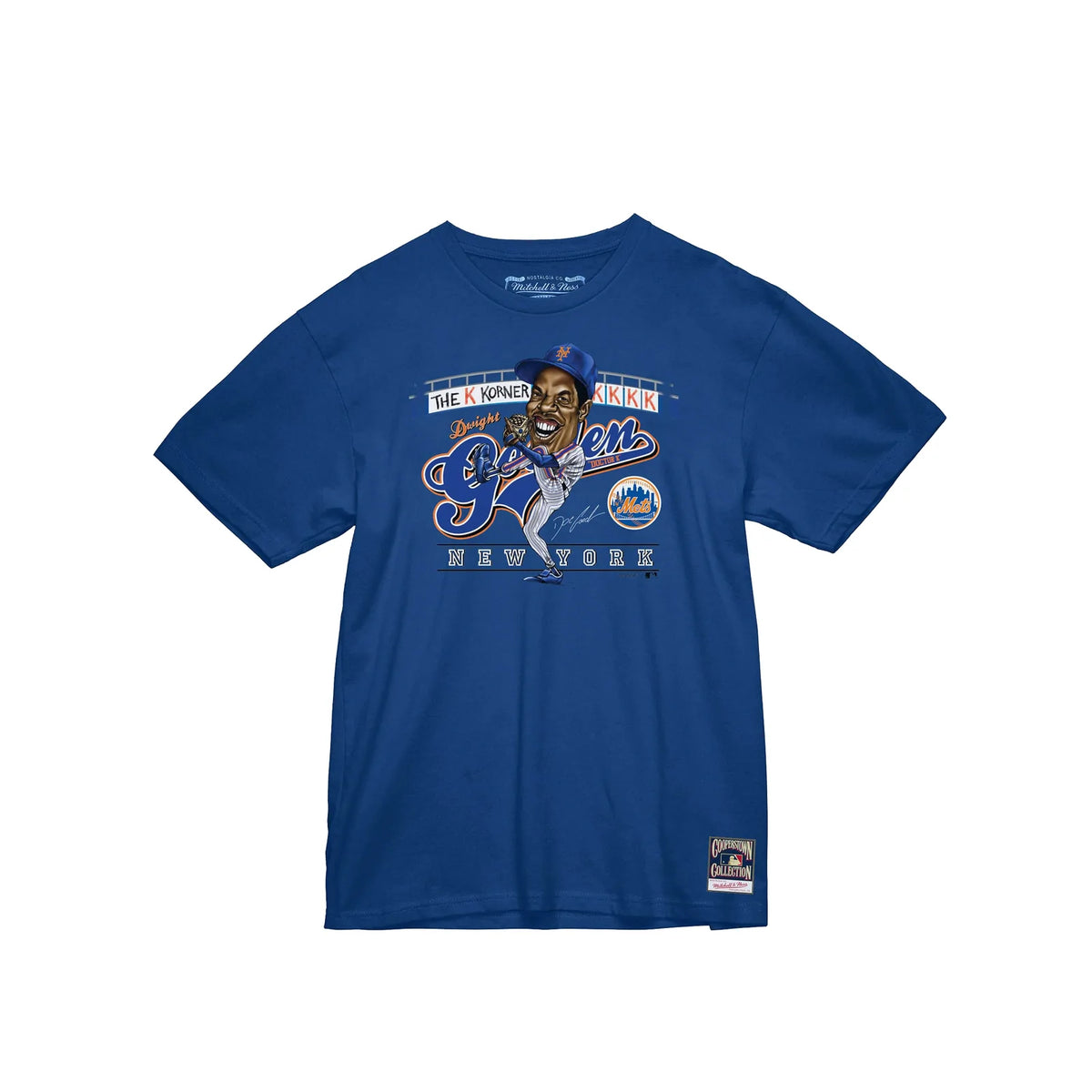 Mitchell & Ness Dwight Gooden Caricature New York Mets T-Shirt