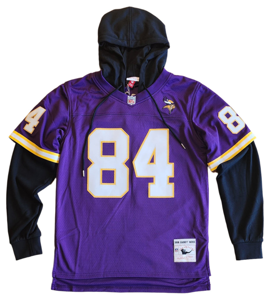 Mitchell Ness Minnesota Vikings Legacy Jersey Pullover Hoodie Randy The Ballgame