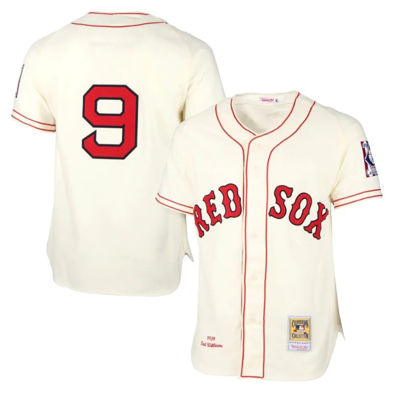 Mitchell & Ness Ted Williams 1939 Authentic Home Jersey Boston Red Sox –  The Ballgame