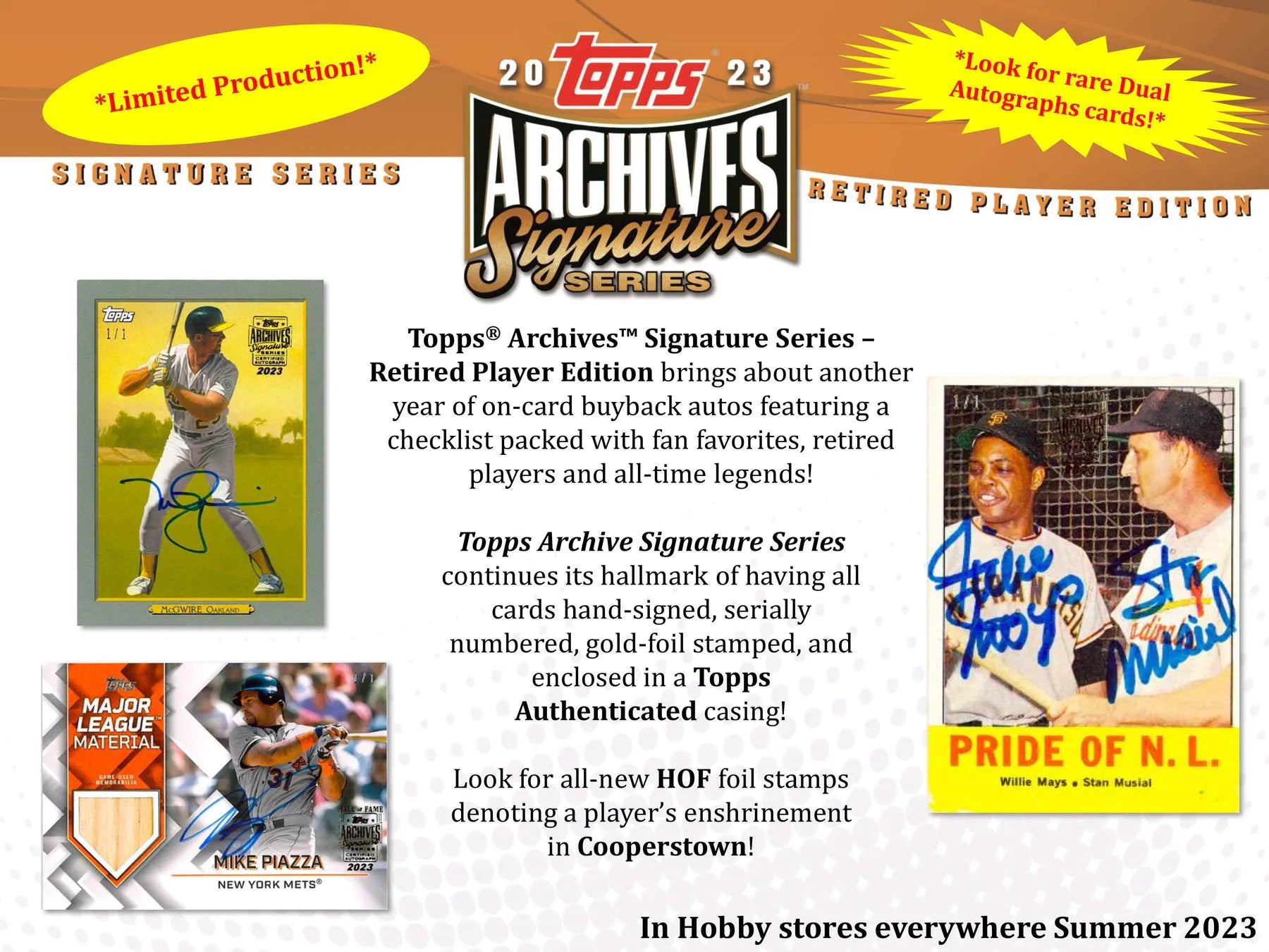 rare topps 2023 baseball cards 2023 Topps Archives Signature Series Retired Player Edition Baseball B – The Ballgame