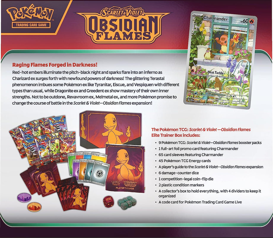 Pokemon Scarlet & Violet 3 Obsidian Flames Elite Trainer Box – The Ballgame