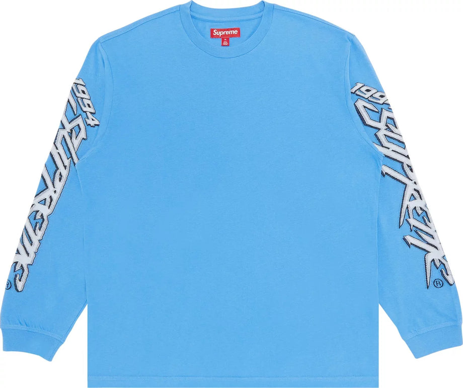 Supreme Racing Intarsia Long Sleeve Top Blue The Ballgame