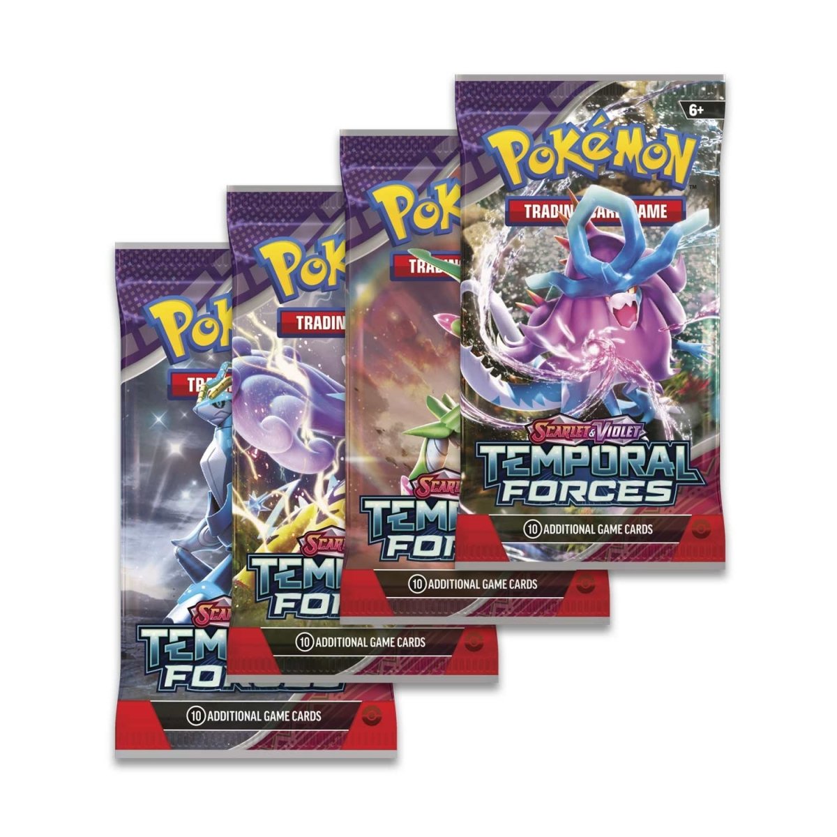 Pokemon TCG: Scarlet and Violet - Temporal Forces Sleeved Booster Pack The Ballgame Pokemon TCG: Scarlet and Violet - Temporal Forces Sleeved Booster Pack The Ballgame