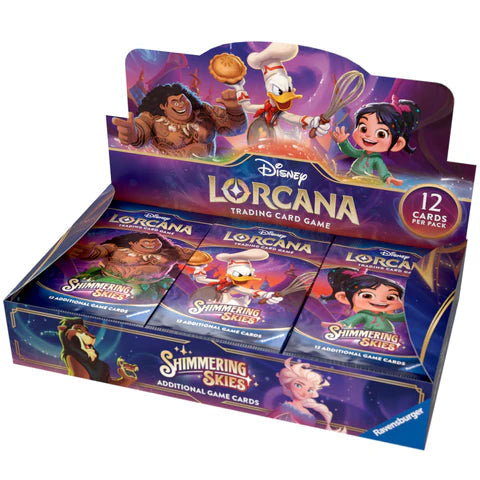 Disney Lorcana: Shimmering Skies Booster Box Case The Ballgame Disney Lorcana: Shimmering Skies Booster Box Case The Ballgame
