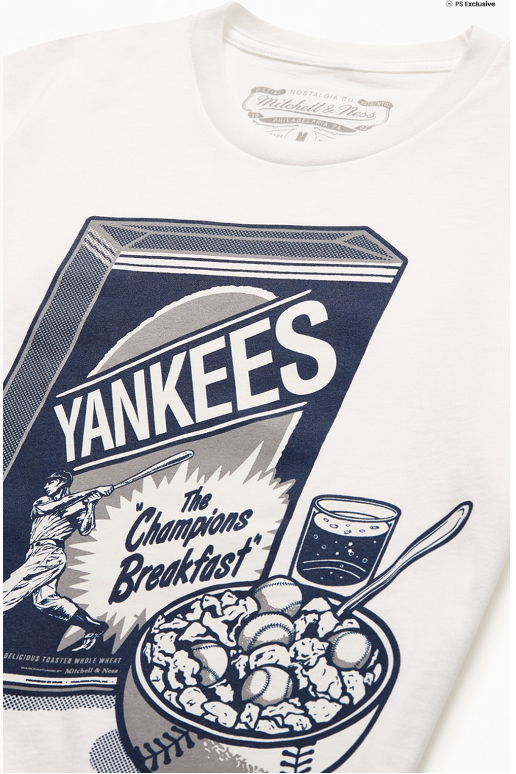 Mitchell & Ness Men's Yankees Champions T-Shirt in White - Size XXL