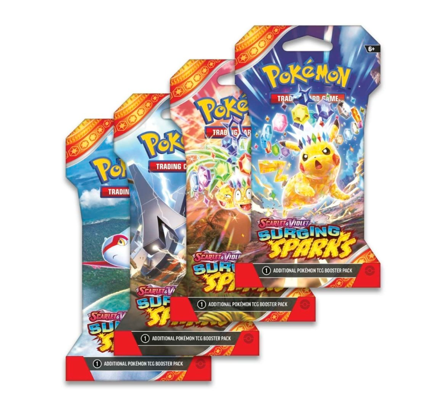 Pokmon TCG: Scarlet & Violet-Surging Sparks Sleeved Booster Pack (10 The Ballgame Pokmon TCG: Scarlet & Violet-Surging Sparks Sleeved Booster Pack (10 The Ballgame