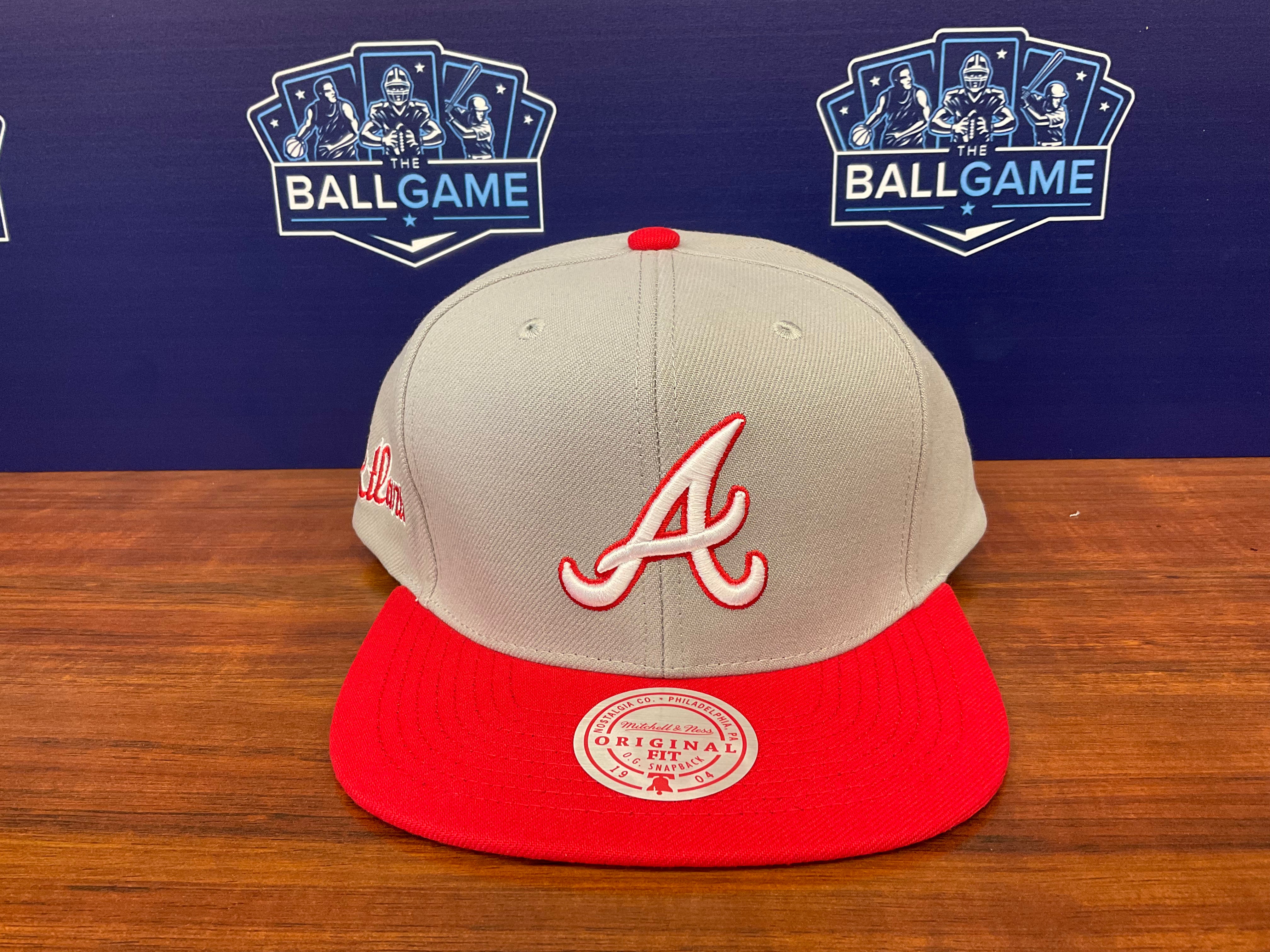 Atlanta Braves Snapback Mitchell & Ness Hometown 2 Tone Coop Cap Hat