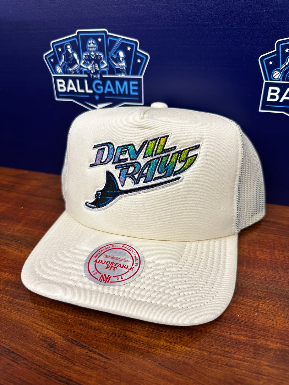 RAYS MEN'S BLACK DEVIL RAYS LEGENDARY SLUB MITCHELL AND NESS