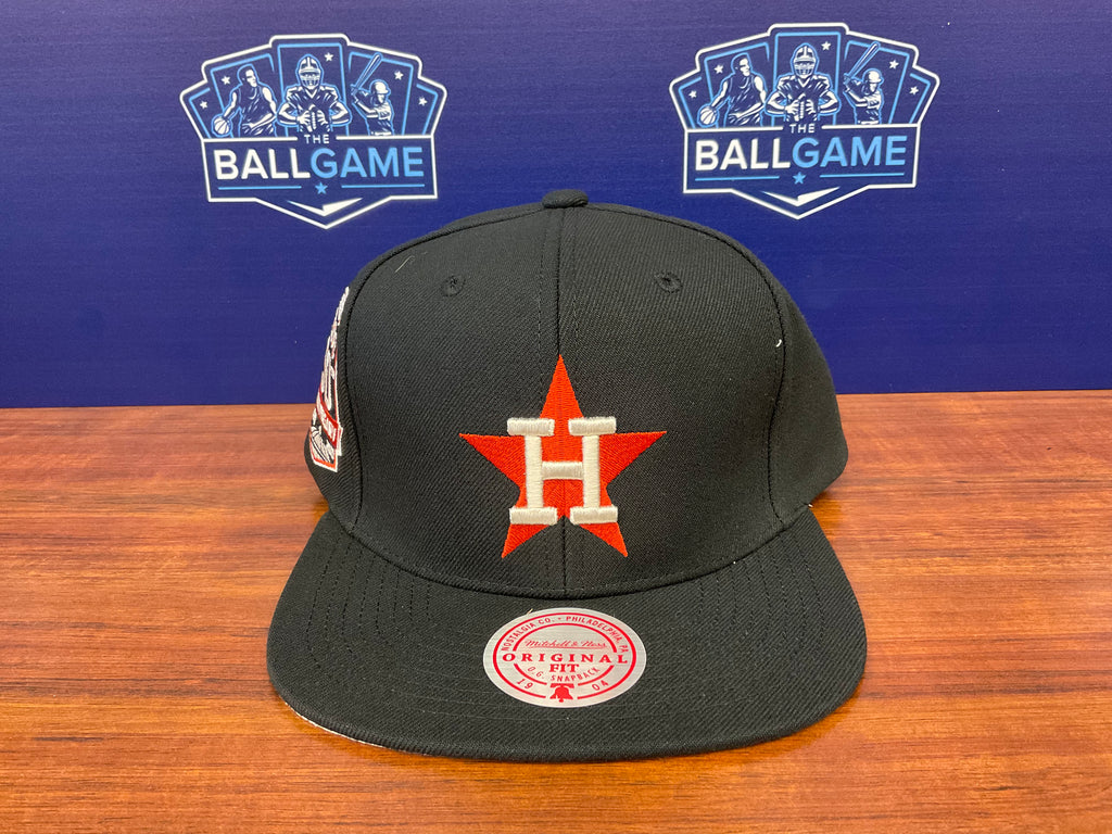 Houston Astros Black Mitchell & Ness Team Classic Snapback Hat