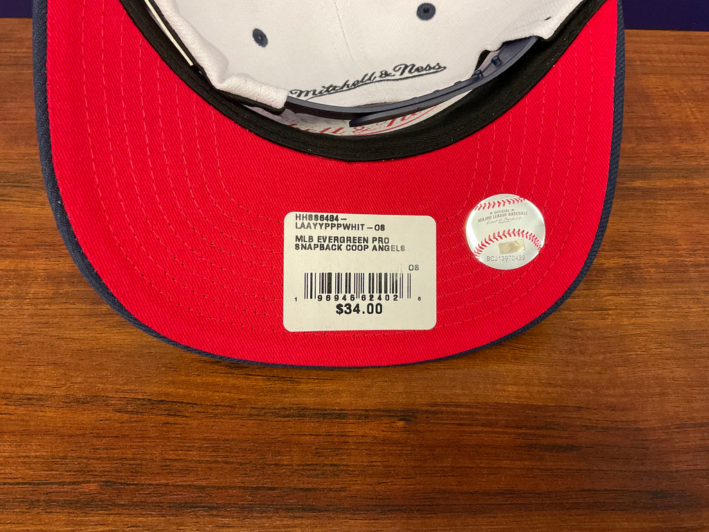 Mitchell and Ness MLB Evergreen Pro Snapback Coop Angels – The Ballgame