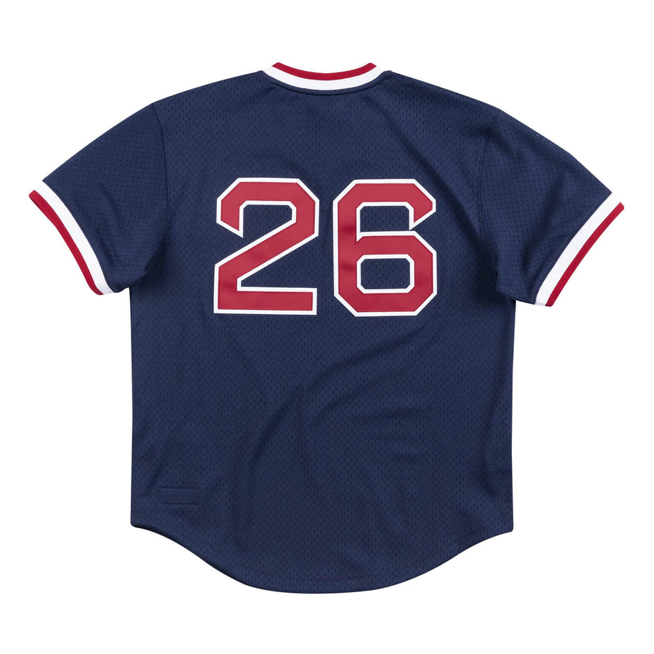 Ted Williams Boston Red Sox Mitchell & Ness Youth Cooperstown Collection Mesh Batting Practice Jersey - Navy, Size: XL