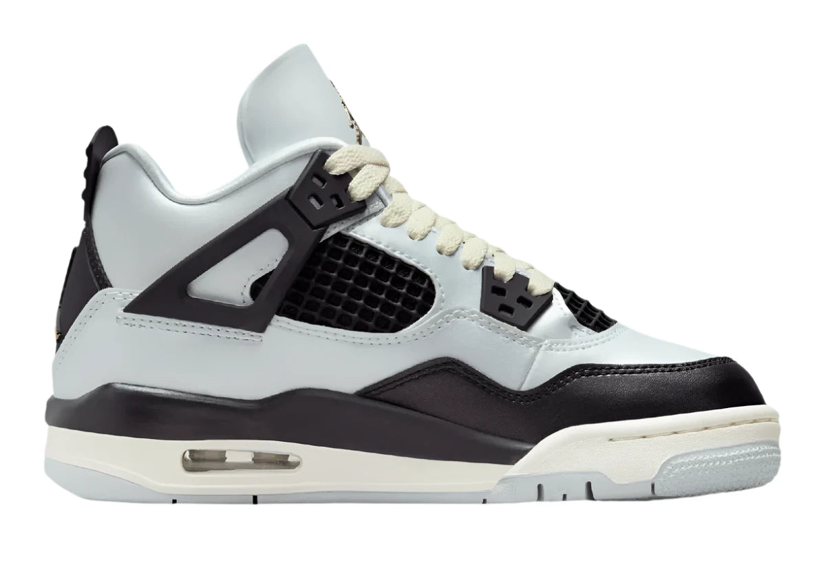 Air Jordan 4 Retro GS Pure Platinum Metallic Gold
