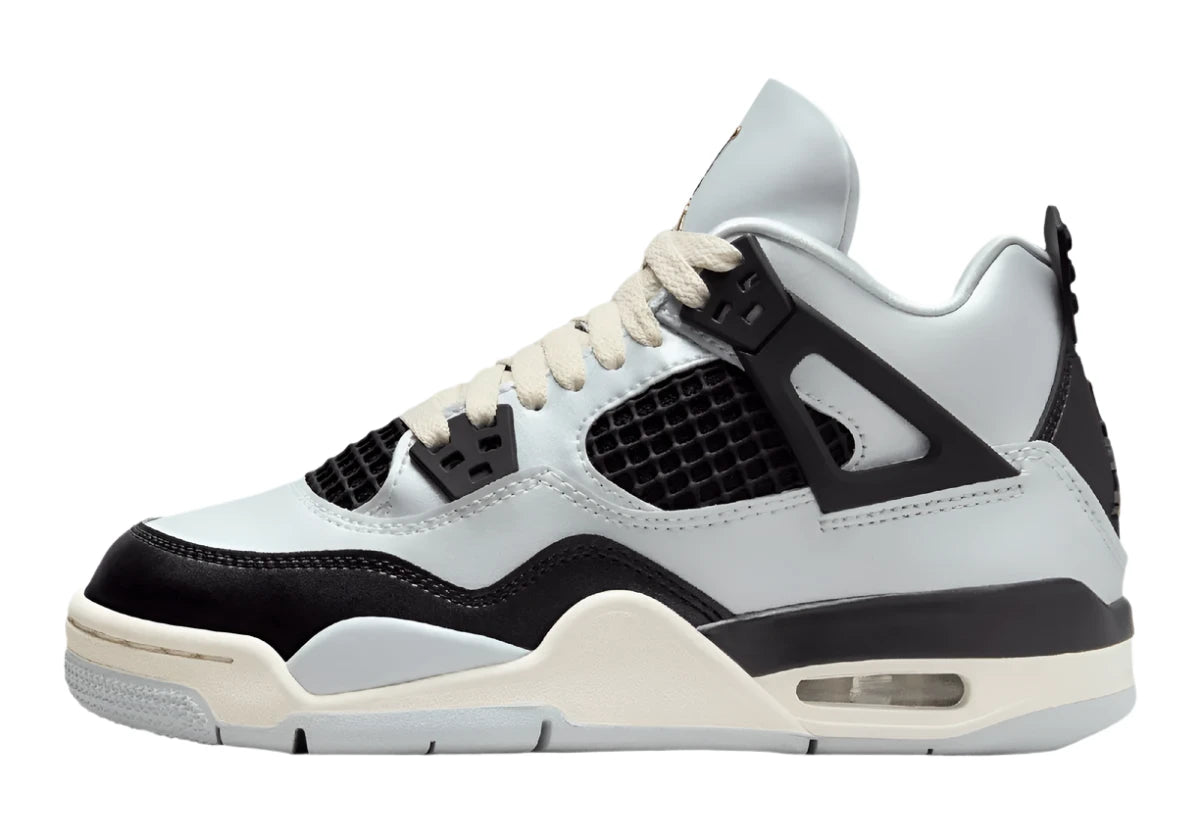 Air Jordan 4 Retro GS Pure Platinum Metallic Gold