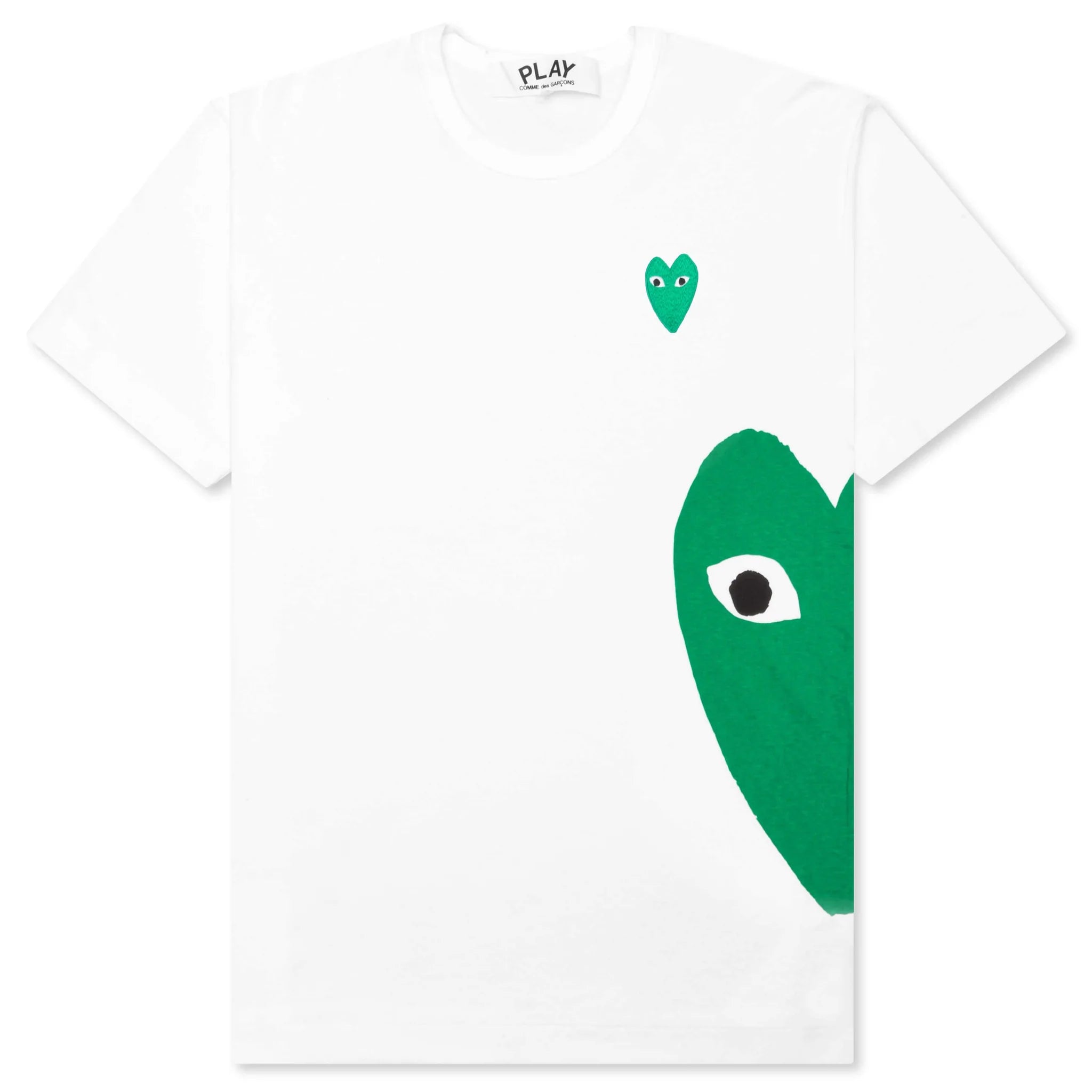 Women's Comme Des Garcons Play Green Emblem Heart T-Shirt – The
