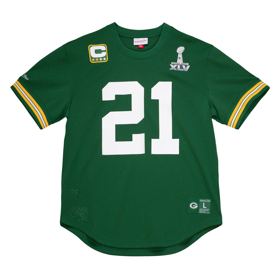 Men's Mitchell & Ness Charles Woodson Green Bay Packers Retired Player Name Number Mesh Top Size: Medium