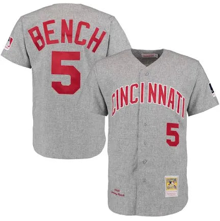Mitchell & Ness Cincinnati Reds Baseball Jersey New Mens Sizes