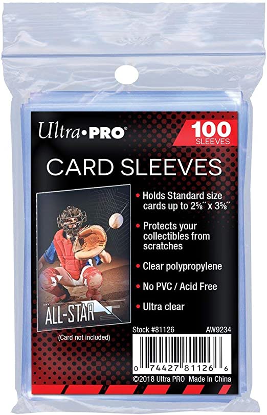 2x3 card sleeves 100 Count no matter how frequently theyre handled Card Supplies Card Sleeves 2"