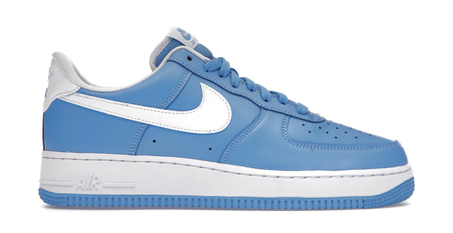 nike air force one low white university blue