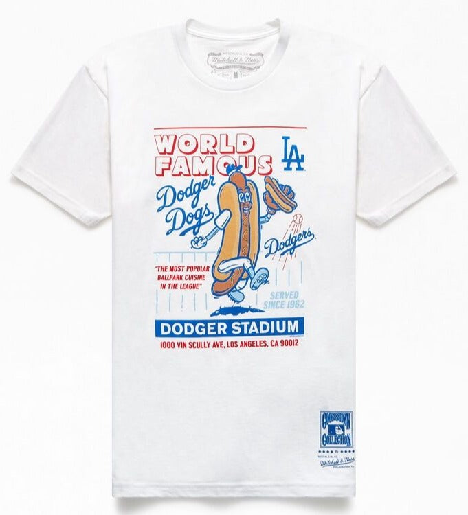 Mitchell & Ness Los Angeles Dodgers White Jackie Robinson Sublimated Player  T-Shirt