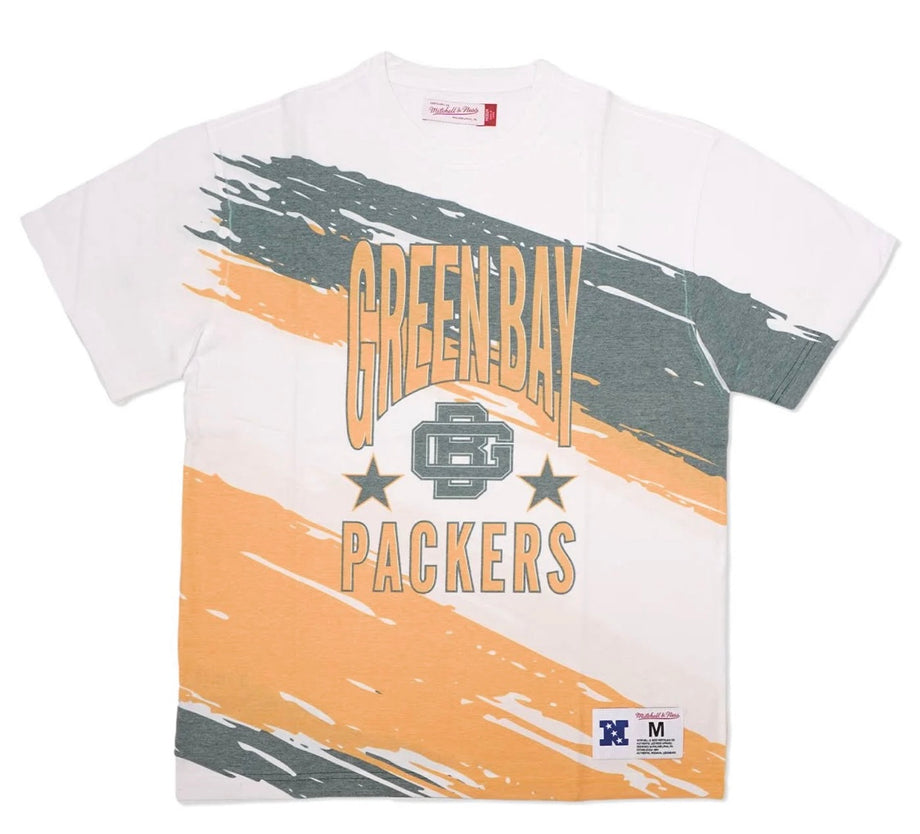 Green Bay Packers Mitchell & Ness All Over Print Crew